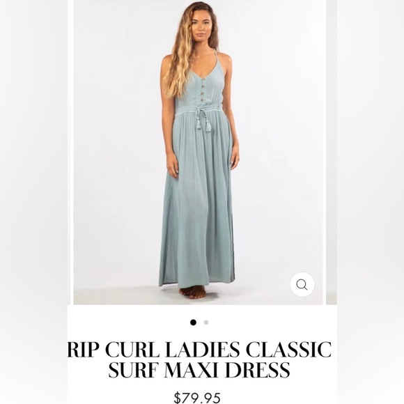 rip curl classic surf maxi dress Rip Curl Juniors' Classic Surf Maxi Dress - Slate